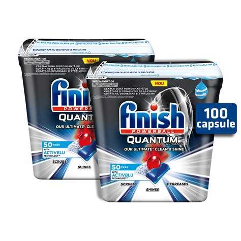 Влияние состава Finish Quantum и Ultimate на удаление жира и загрязнений