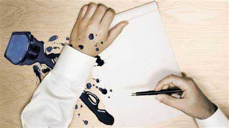 Как поступать при свежих чернильных пятнах на ковре