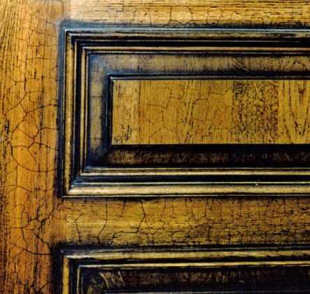 Подготовка поверхности двери из ДВП перед покраской