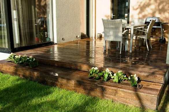 Чем покрасить террасу из дерева на улице Чем покрасить террасу из дерева на улице