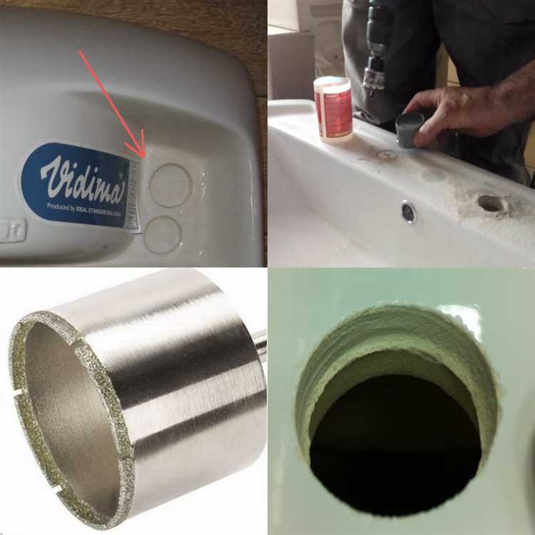 Чем расширить отверстие в керамической раковине под смеситель Чем расширить отверстие в керамической раковине под смеситель