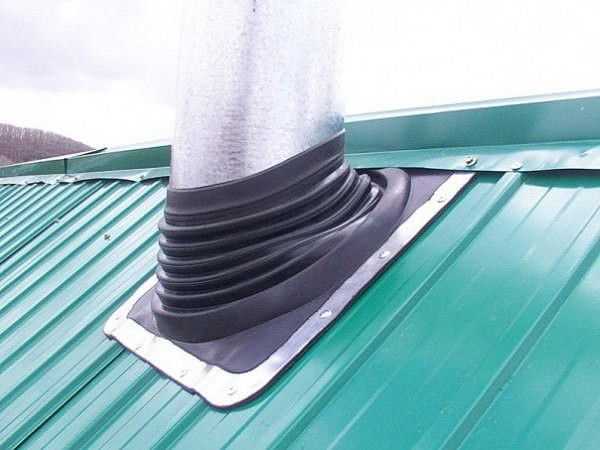 Чем заделать щель между трубой и крышей