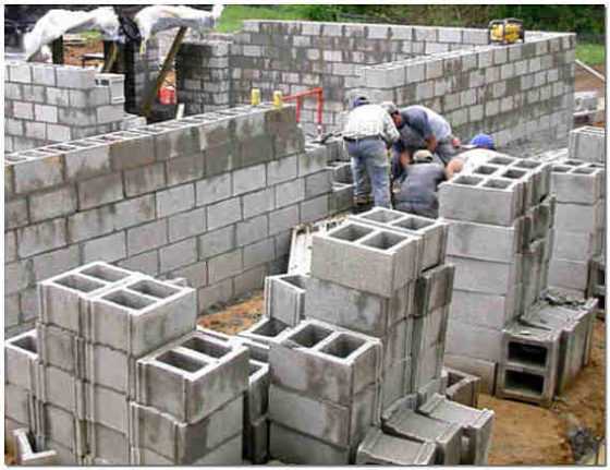 Что можно сделать из шлакоблока и нетканки