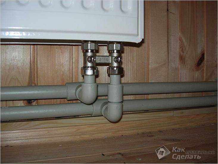 Как подобрать трубы и фитинги для подключения снизу