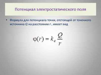 Потенциал в электростатике: от закона Кулона до проводников