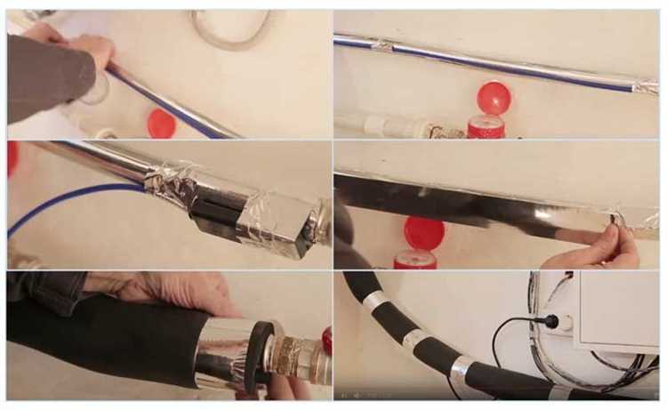 Техника укладки греющего кабеля внутри пластиковых и металлических труб