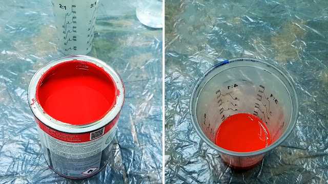 Как переливать краску без образования подтёков и капель