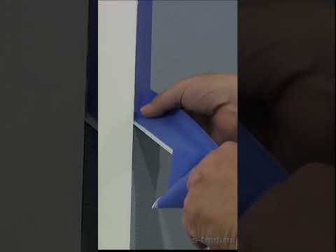 Фиксация обоев на стыке со скосом откоса