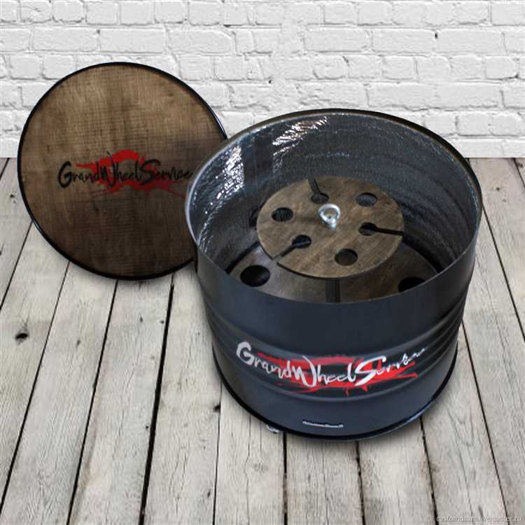 Распиливание бочки для создания устойчивого основания