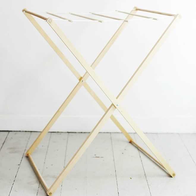 Изготовление напольной раскладной сушилки из дерева