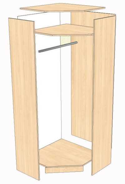 Изготовление каркаса углового шкафа: пошаговая инструкция
