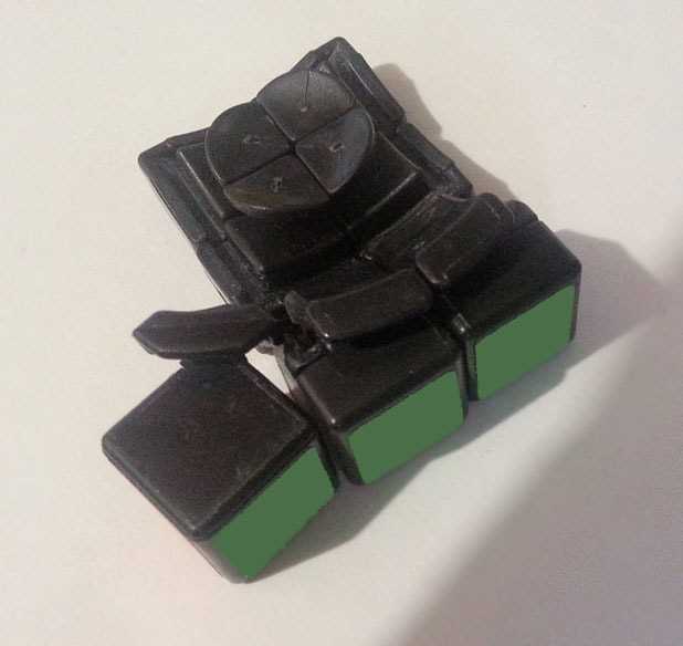 Подготовка кубика Рубика для сборки