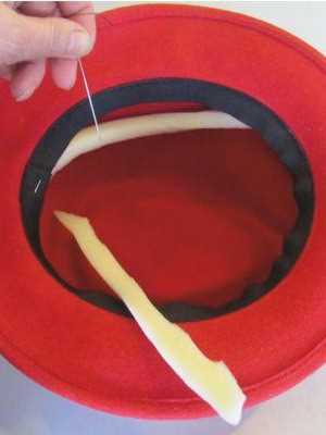 Как обработать полы шляпы для уменьшения их ширины