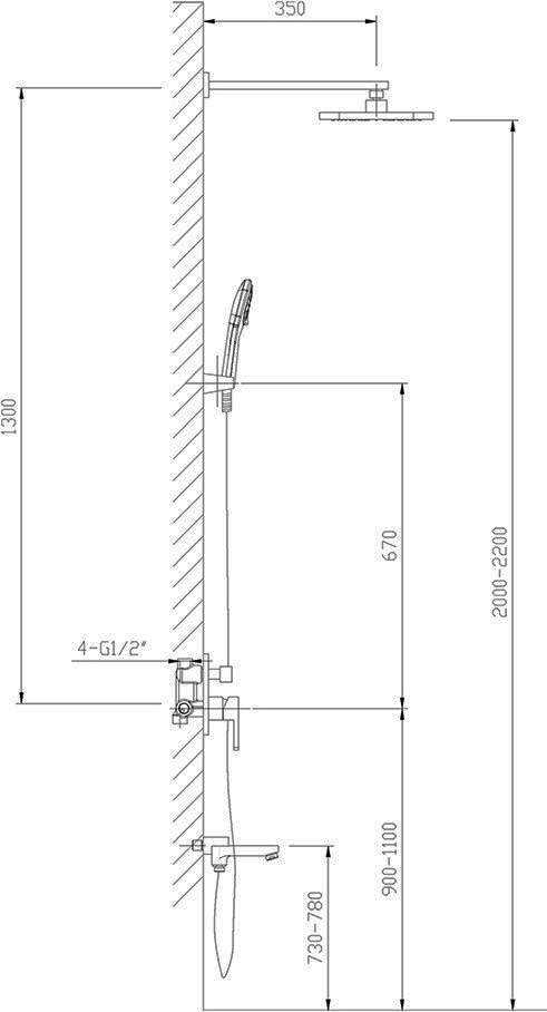Как установить душевую систему в ванной