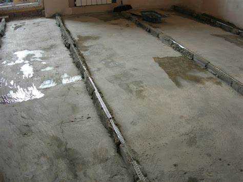 Подготовка основания перед установкой маяков