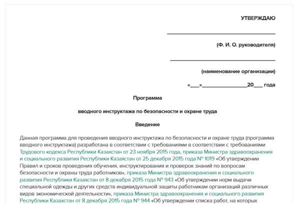 Когда проводится вводный инструктаж и кто его проводит