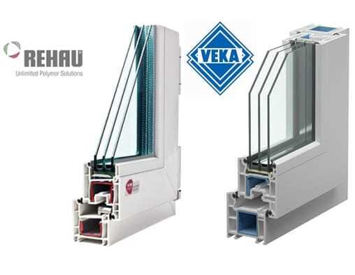 Особенности профиля и конструкции окон Veka и Rehau