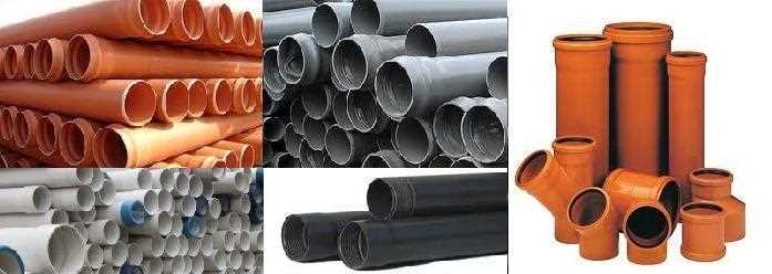 Диаметры канализационных труб для разных участков системы