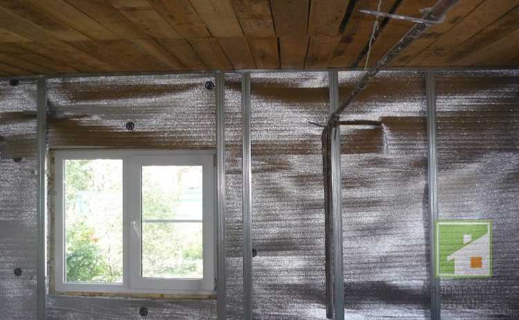 Организация вентиляционного зазора при установке теплоизоляции с фольгой