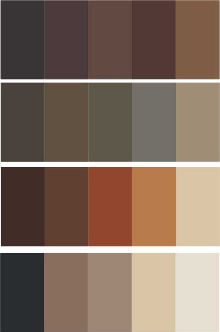 Сочетание цвета какао с холодными и теплыми тонами в интерьере