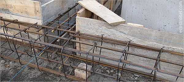 Где размещать продольную и поперечную арматуру в ленте