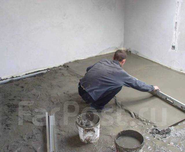 Предел прочности полусухой стяжки при статической нагрузке