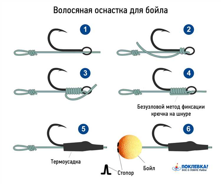 Карповые поводки для бойлов как вязать
