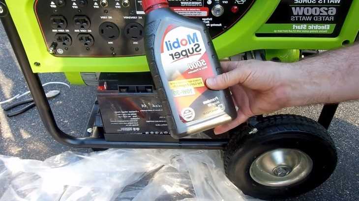 Когда необходимо первое и последующие замены масла в генераторе