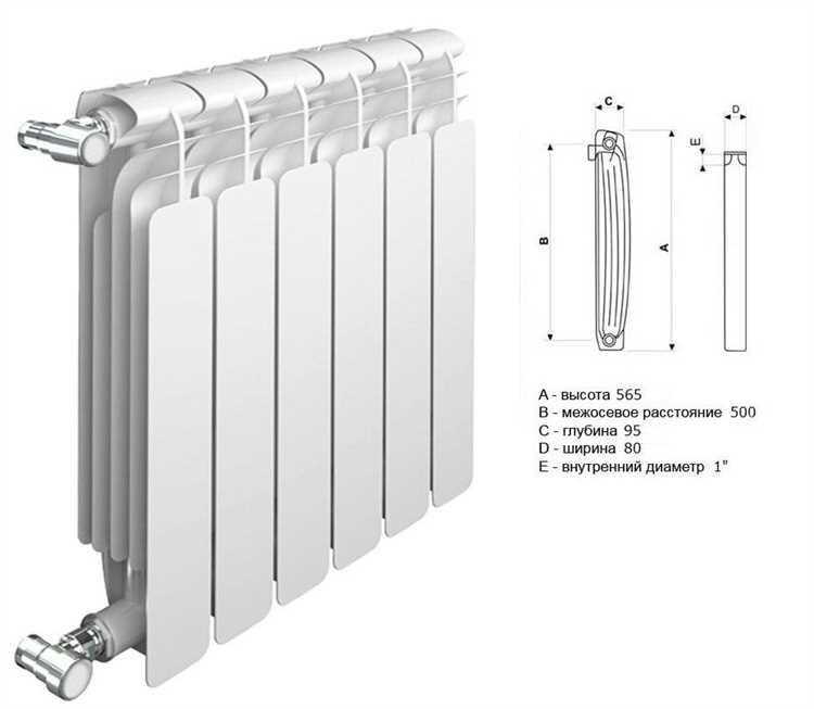 Межосевое расстояние радиатора отопления что это