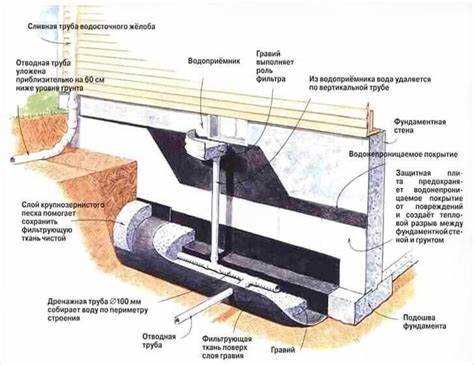 Разница в глубине дренажа для ленточного и плитного фундаментов