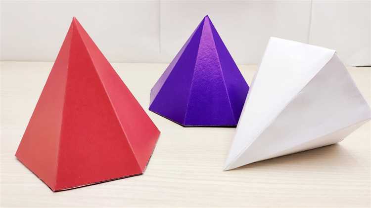 Как начертить развертку пирамиды на листе бумаги