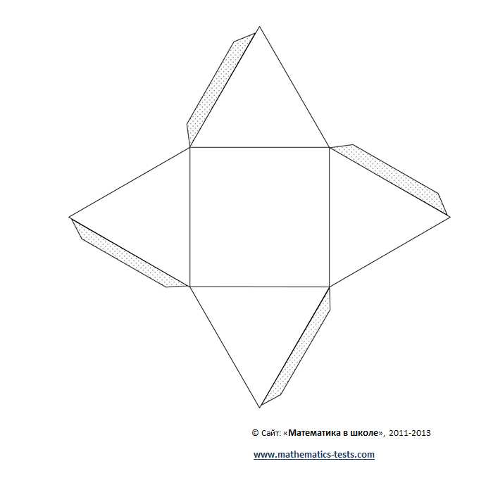Чем и как склеивать грани бумажной пирамиды