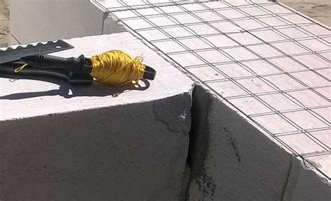 Рекомендованные интервалы армирования для различных толщин газоблока