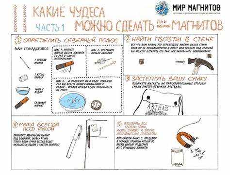 Использование магнитов для удержания и организации мелких металлических предметов
