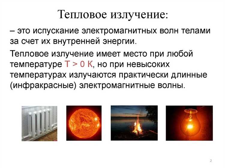Спектральные характеристики теплового излучения разных тел