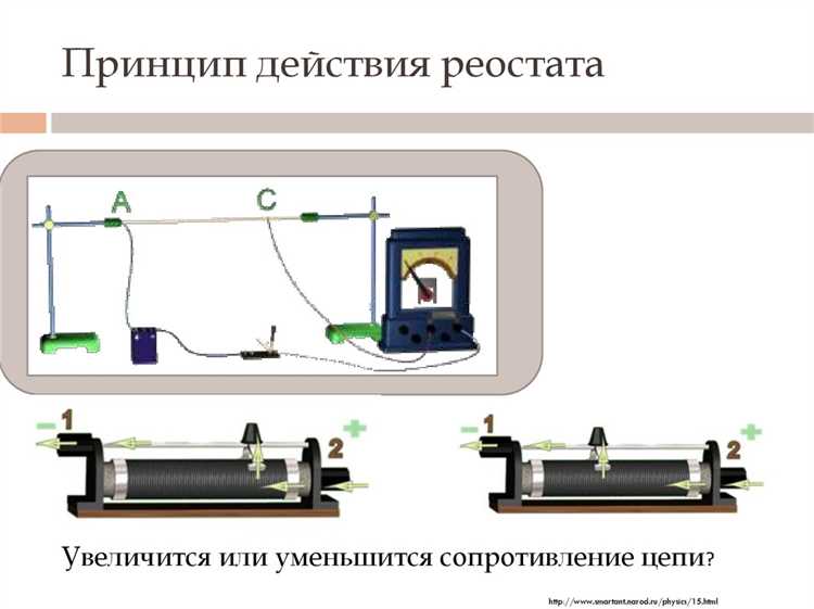 Как с помощью реостата регулируют силу тока в цепи