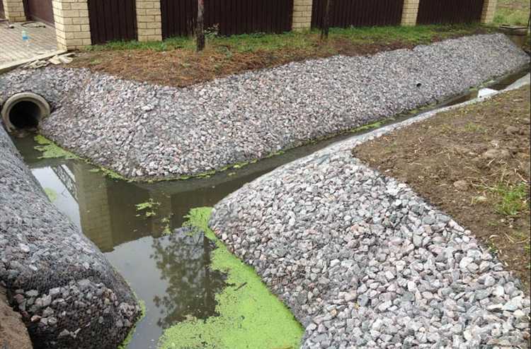 Создание гравийной дренажной траншеи без геотекстиля