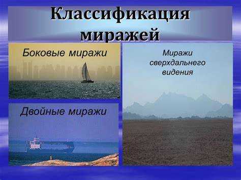 Какие бывают миражи по физике