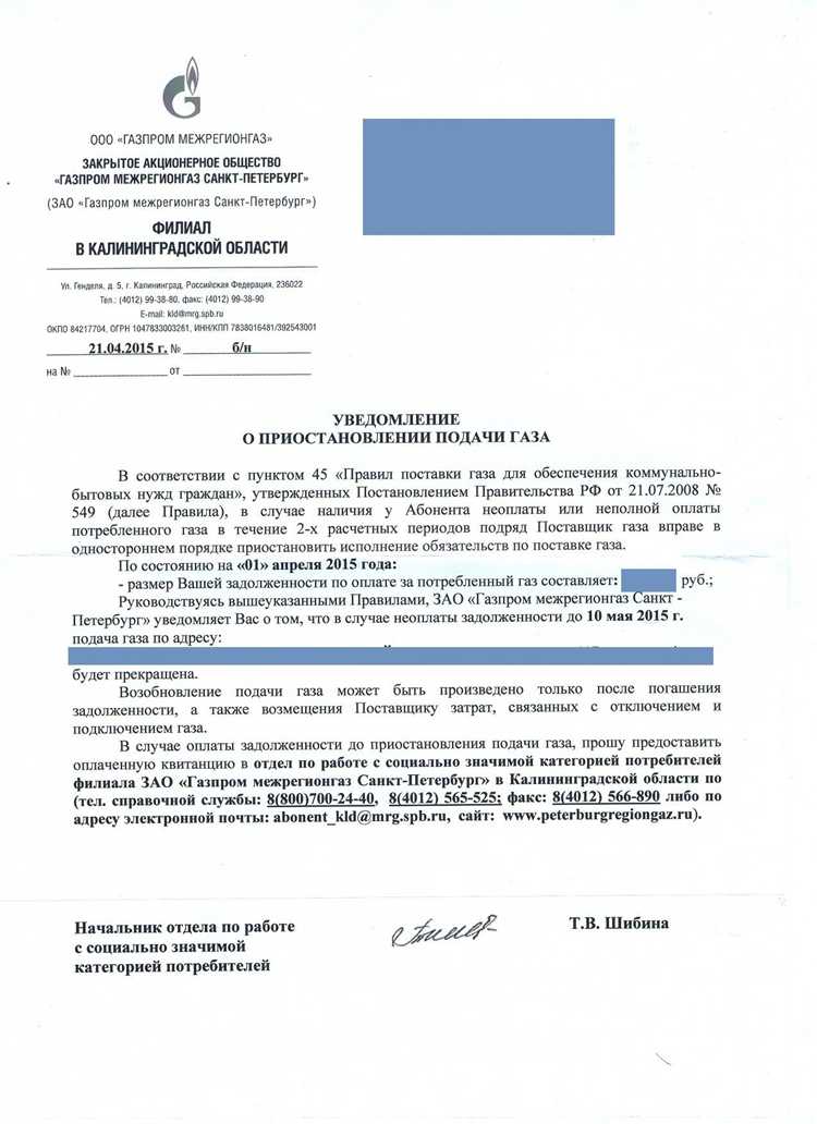 Через сколько дней просрочки начинают процедуру отключения