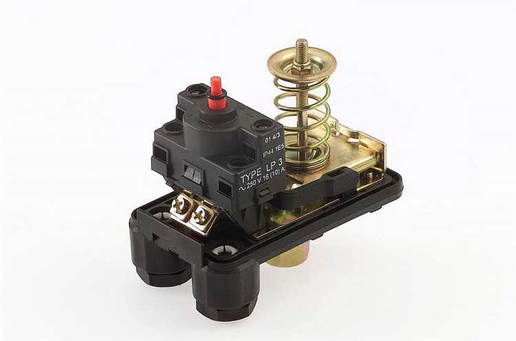 Настройка рабочих параметров реле давления для срабатывания