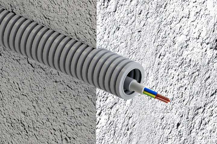 Сколько кабелей можно проложить в одной гофре Сколько кабелей можно проложить в одной гофре