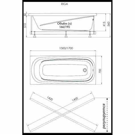 Нагрузка на перекрытие от акриловой ванны 170х70 с водой и человеком