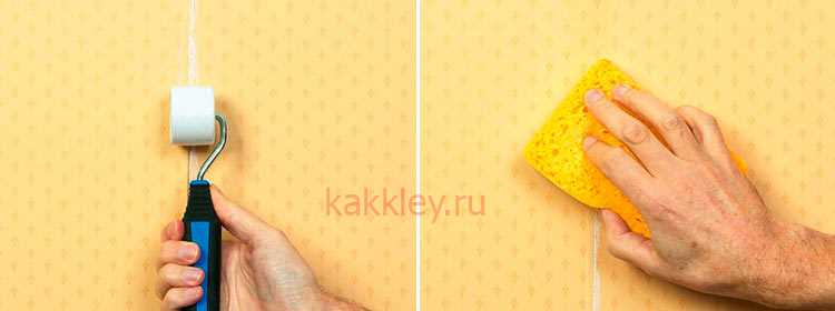 Нанесение клея с учётом рекомендаций для конкретного материала