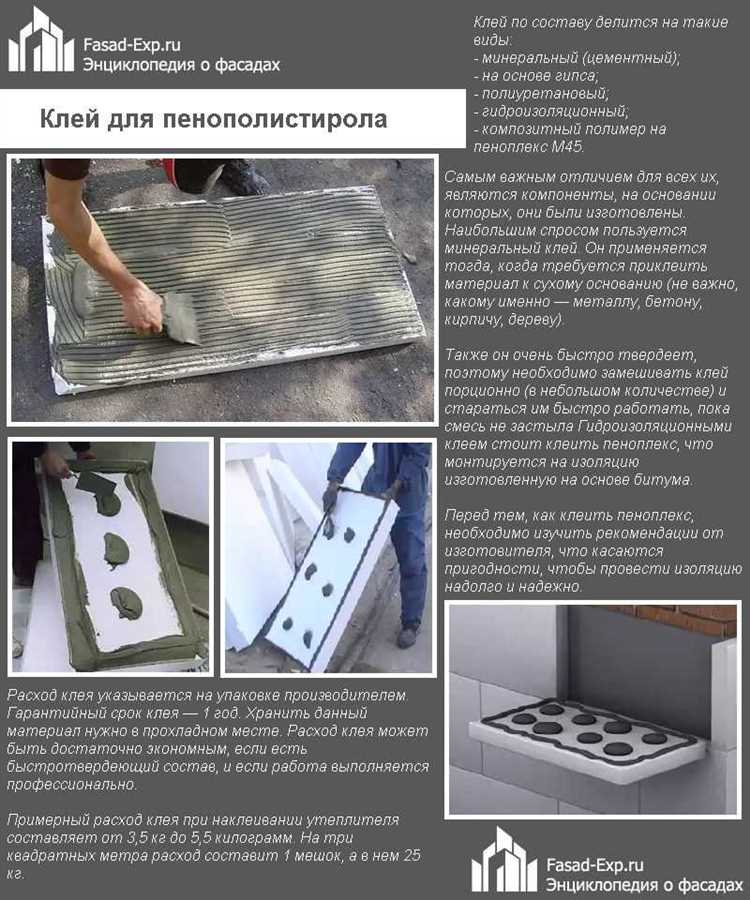 Техника нанесения клея на пеноплекс