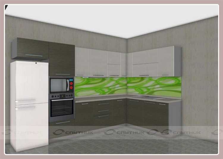 Разметка и определение уровня установки фартука