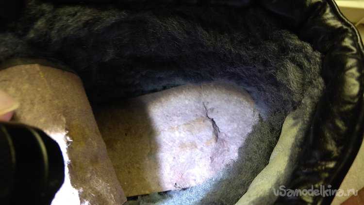 Методы крепления новой подкладки внутри ботинка