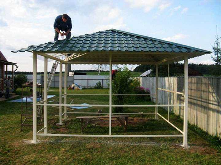 Крепление кровельного покрытия на крышу конвертиком