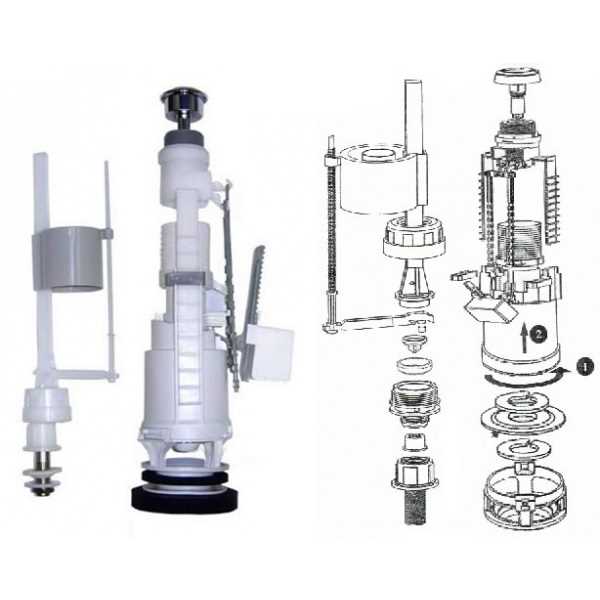 Как выбрать арматуру для сливного бачка унитаза
