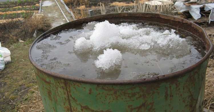 Как не разморозить бочку с водой