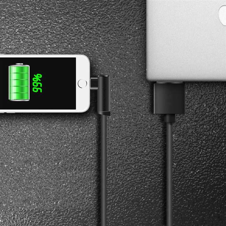 Правильная последовательность подключения кабеля и зарядного устройства